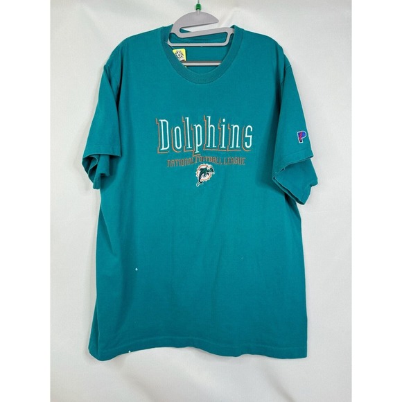 Pro Player Other - Early 2000s Miami Dolphins Short-Sleeved Teal T-Shirt Size XL
